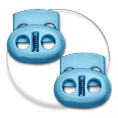 Bloqueurs stoppeurs plats bleus lagon de lacets de…