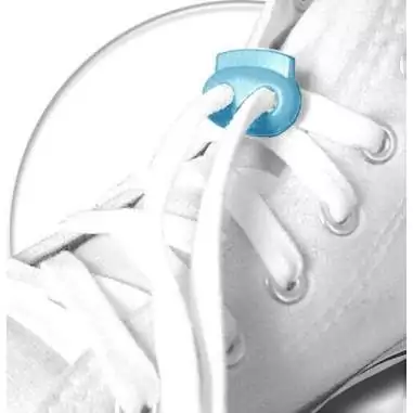 Bloqueurs stoppeurs plats bleus lagon de lacets de…