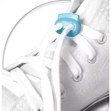 Bloqueurs stoppeurs plats bleus lagon de lacets de…