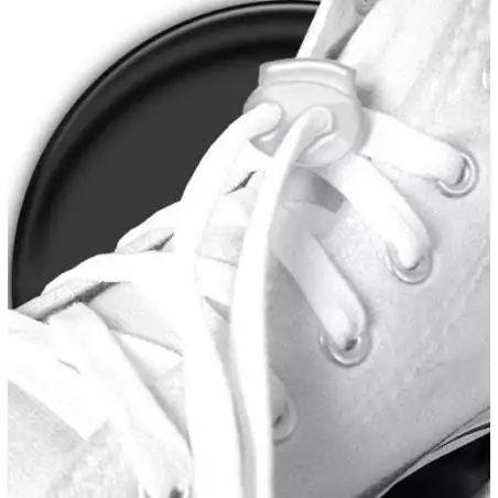 Bloqueurs stoppeurs plats transparents de lacets de…