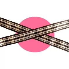 Lacets à carreaux marrons &&nbsp;beiges pour vos chaussures 2