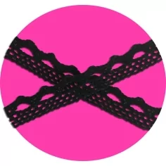 Lacets en crochet noir pour vos chaussures 2