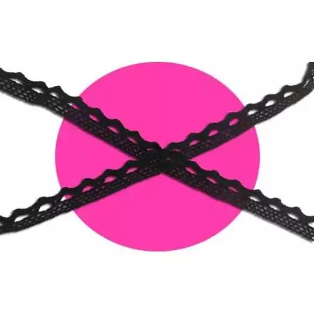 Lacets en crochet noir pour vos chaussures