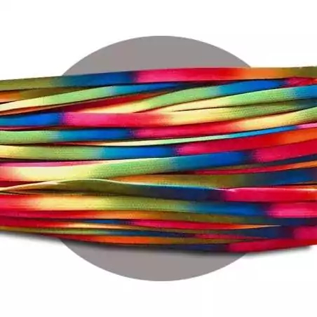 Lacets de chaussures multicolores tie dye motifs dégradé…