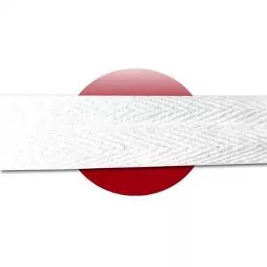 Lacets de chaussures blancs larges plats en coton.Boutique…