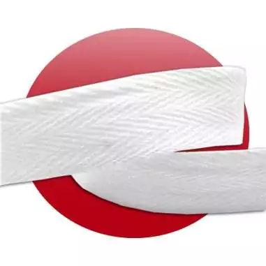 Lacets de chaussures blancs larges plats en coton.Boutique…