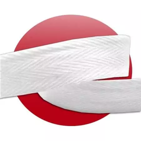 Lacets de chaussures blancs larges plats en coton.Boutique…