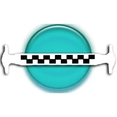 Lacet silicone damier noir & blanc &nbsp; pour vos chaussures