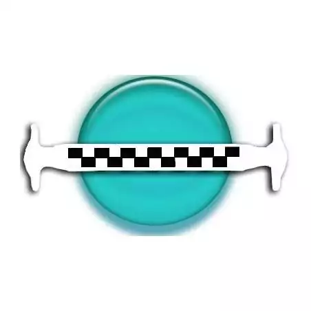 Lacet silicone damier noir & blanc &nbsp; pour vos chaussures