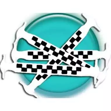 Lacet silicone damier noir & blanc &nbsp; pour vos chaussures