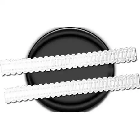 Lacets fins dentelés blancs ou noirs pour vos chaussures