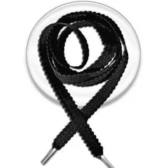 Lacets fins dentelés blancs ou noirs pour vos chaussures