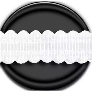 Lacets fins dentelés blancs ou noirs pour vos chaussures