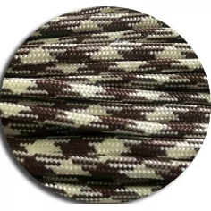 Lacets paracorde bicolores en marron et beige pour vos chaussures 2