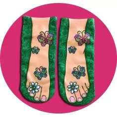 Socquettes&nbsp;enfant&nbsp;foot / papillons pour vos jolis pieds