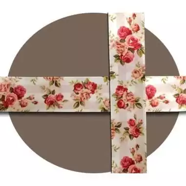 Lacets satin&nbsp;rétro&nbsp;fleuri : 2 largeurs pour vos chaussures