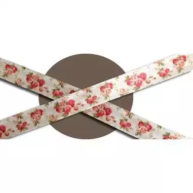 Lacets satin&nbsp;rétro&nbsp;fleuri : 2 largeurs pour vos chaussures