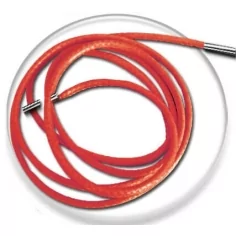 Lacets fins cirés en orange mandarine pour vos chaussures