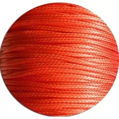 Lacets fins cirés en orange mandarine pour vos chaussures 2