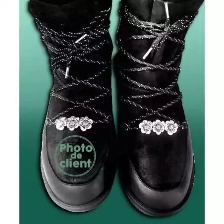 Décoration bijou de lacets crânes argentés en vente en…