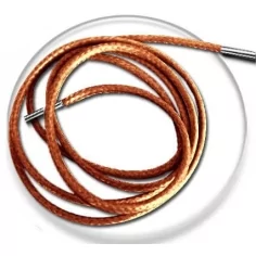 Lacets fins cirés couleur rouille pour vos chaussures