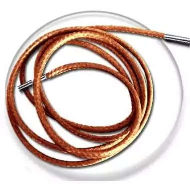 Lacets fins cirés couleur rouille pour vos chaussures