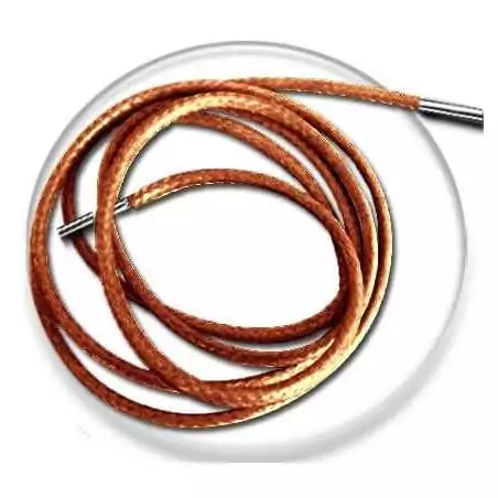 Lacets fins cirés couleur rouille pour vos chaussures