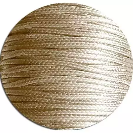 Lacets fins cirés&nbsp;en beige naturel pour vos chaussures