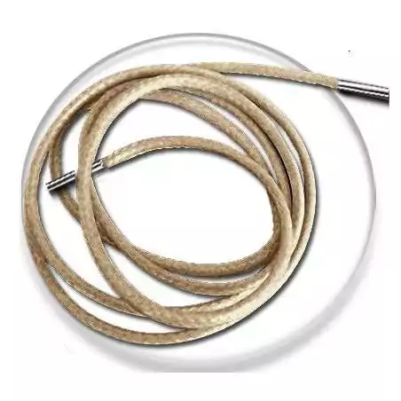 Lacets fins cirés&nbsp;en beige naturel pour vos chaussures