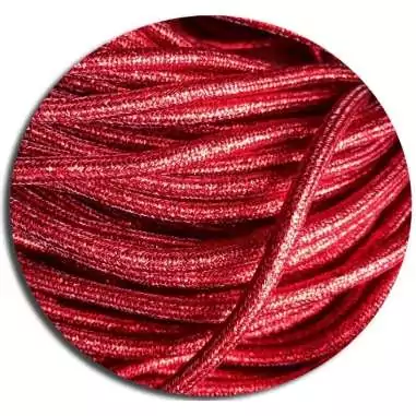 Lacets ronds&nbsp;rouges paillettes pour vos chaussures