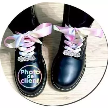 Lacets de chaussures larges satin pastel-Achat|Vente en…