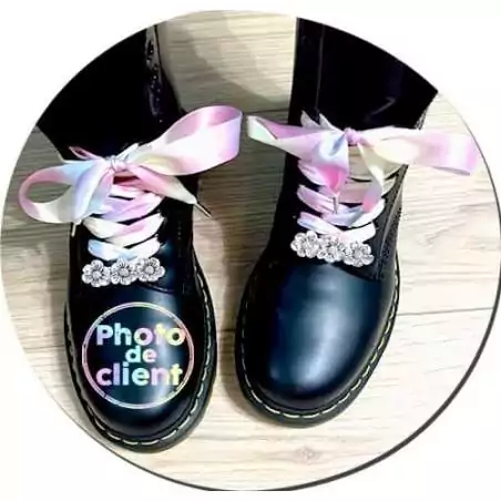 Lacets de chaussures larges satin pastel-Achat|Vente en…