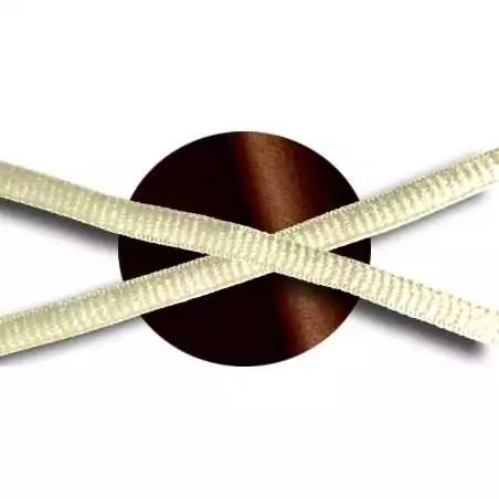 Lacets ronds beige&nbsp;vanille pour vos chaussures