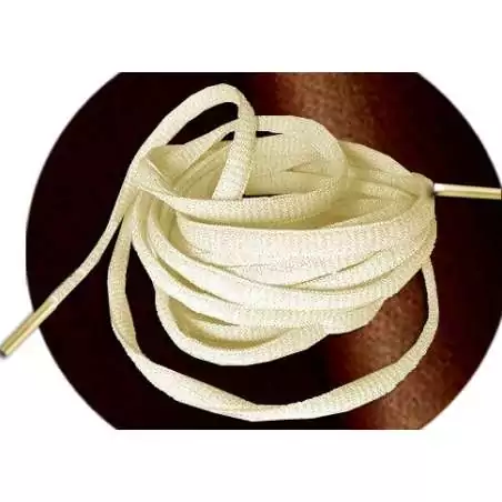 Lacets ronds beige&nbsp;vanille pour vos chaussures