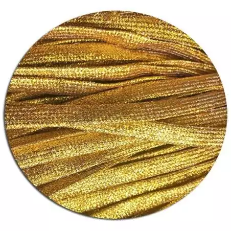 Lacets paillettes dorés moutarde pour vos chaussures