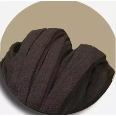 Lacets coton épais&nbsp;marron glacé pour vos chaussures