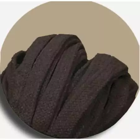 Lacets coton épais&nbsp;marron glacé pour vos chaussures