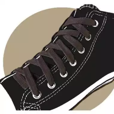 Lacets coton épais&nbsp;marron glacé pour vos chaussures