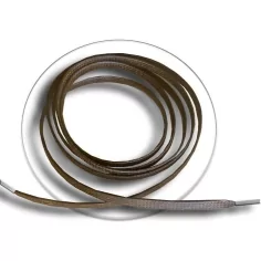 Lacets cirés plats en marron foncé pour vos chaussures