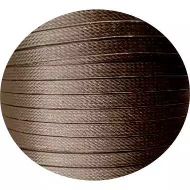 Lacets cirés plats en marron foncé pour vos chaussures