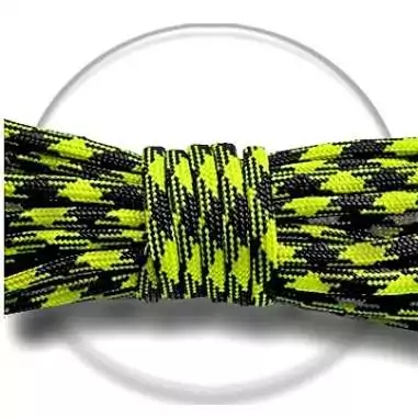 Lacets de chaussures noirs blancs bicolores ronds, en…