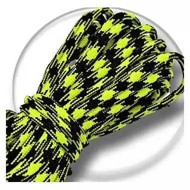 Lacets de chaussures noirs blancs bicolores ronds, en…