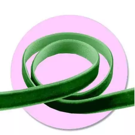 Lacets fins velours ras&nbsp;vert&nbsp;printanier pour vos chaussures