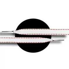 Lacets blancs surpiqués de&nbsp;rouge pour vos chaussures 2