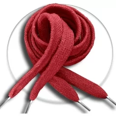 Lacets coton&nbsp;épais rouges pour vos chaussures