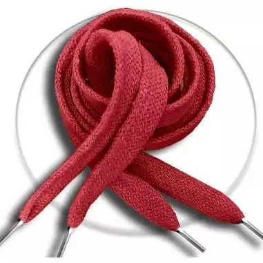 Lacets coton&nbsp;épais rouges pour vos chaussures
