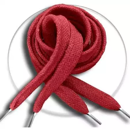 Lacets coton&nbsp;épais rouges pour vos chaussures
