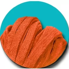 Lacets coton&nbsp;épais&nbsp;oranges pour vos chaussures 2