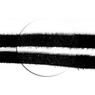 Lacets fluffly moumoute noire pour vos chaussures