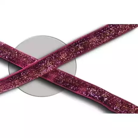 Lacets velours pailleté dégradés roses pour vos chaussures